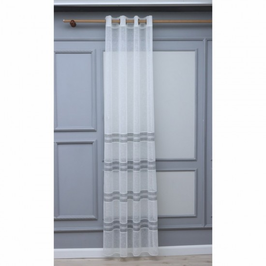 Lane 140x260 cm Wholesale Rustic Sewn Tulle Curtain Living and Bedroom Curtains 6 Models 100% Polyester